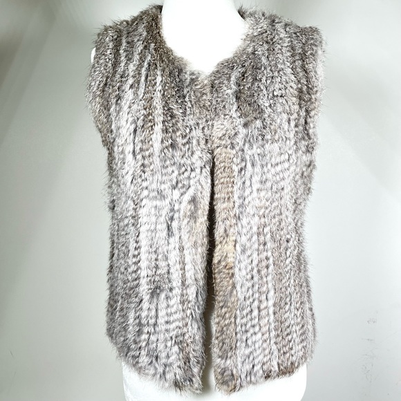 525 America Lux Genuine rabbit fur vest - Picture 1 of 11
